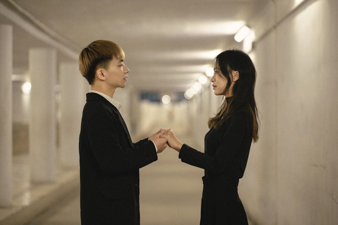 Two business partners shaking hands after a meeting